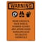 Signmission OSHA, Sanitize Hands Before Returning To Work, 18in X 12in Peel & Stick Graphic, TS-RD-1218-L-11951 OS-TS-RD-1218-L-11951 - alternate 1